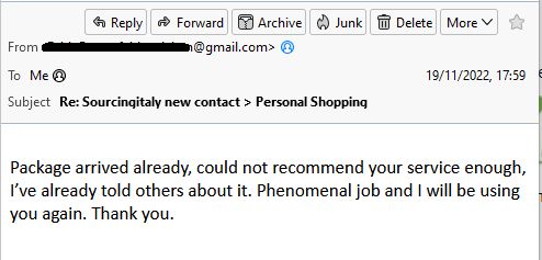 Personal Shopping Service Italy 495 Personal Shopping Service Italy 495